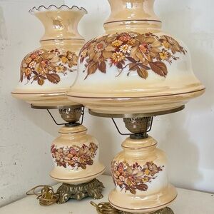 Hurricane lamps - pair